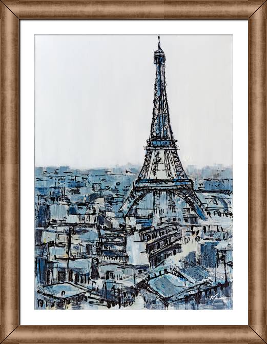 Картины в рамке, багете Paris from the heights