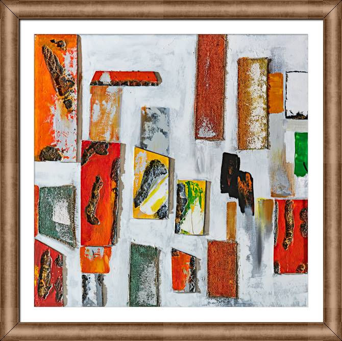Картины в рамке, багете Colored stones