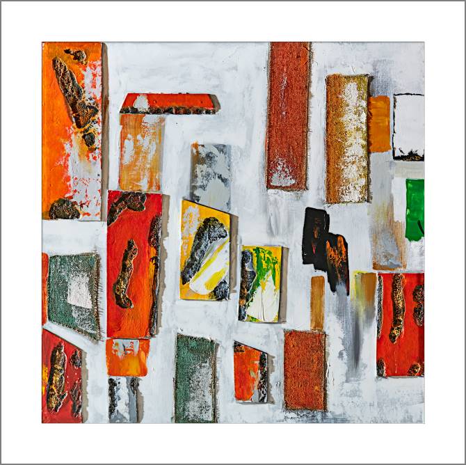 Купить и печать на заказ Картины, фото с паспарту Разноцветные камни