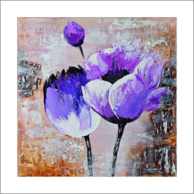 Купить и печать на заказ Картины, фото с паспарту Удивительные цветы