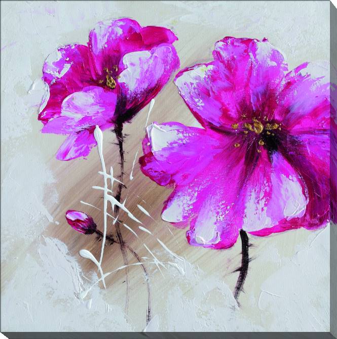 Paintings on canvas Crimson flowers