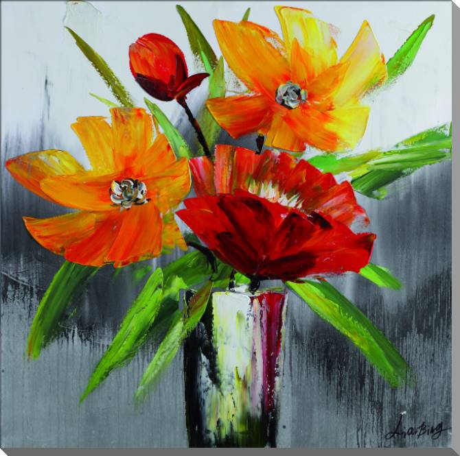 Paintings on canvas Bright tulips