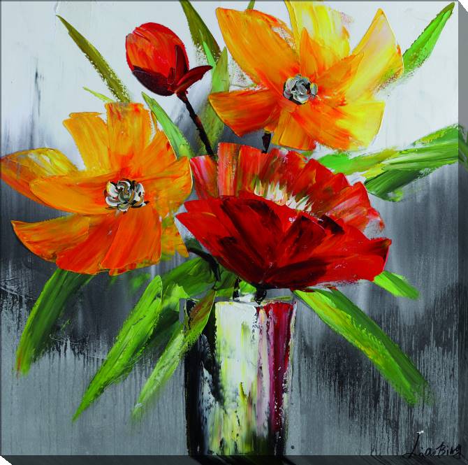 Картины на холсте Bright tulips