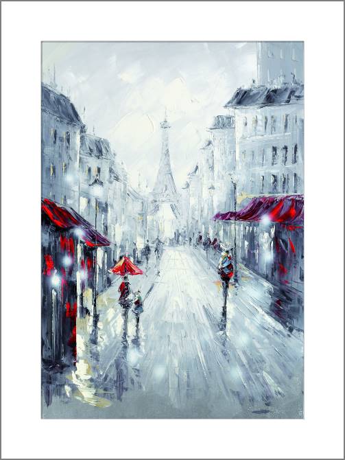 Купить и печать на заказ Картины, фото с паспарту Парижский стиль
