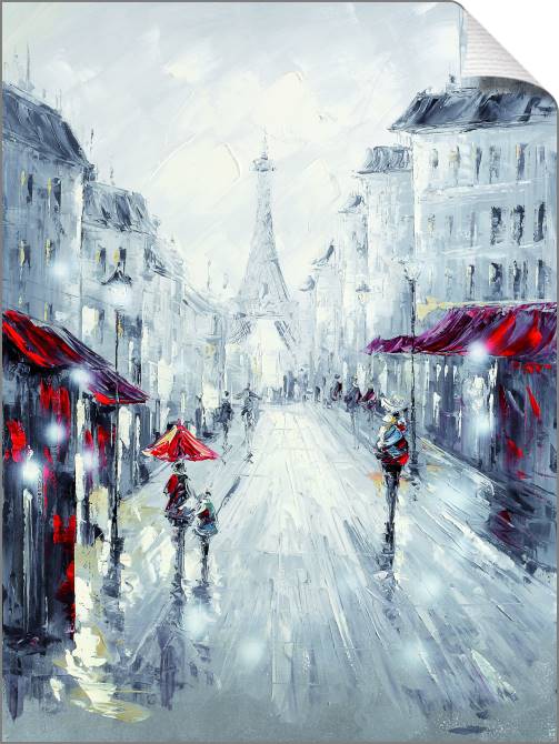 Купить и печать на заказ Картины на холсте Парижский стиль