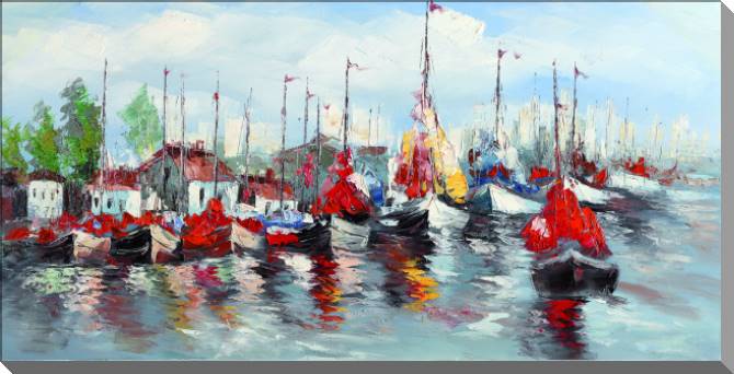 Paintings on canvas Ships