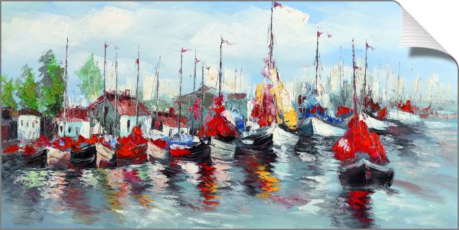 Купить и печать на заказ Картины на холсте Корабли