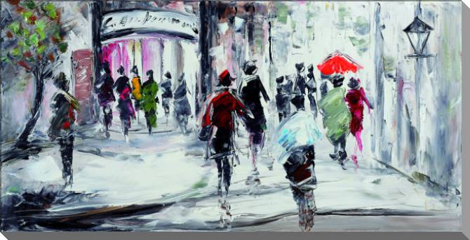 Paintings on canvas City street