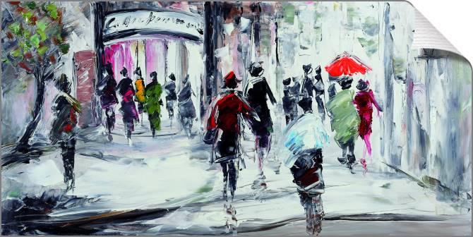 Купить и печать на заказ Картины на холсте Городская улица