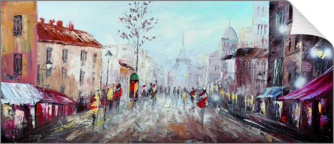 Купить и печать на заказ Картины на холсте Дневной город