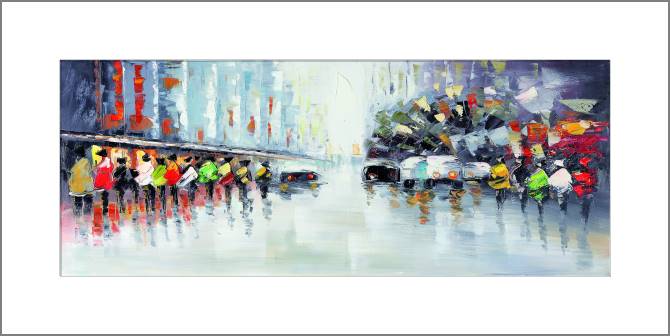 Купить и печать на заказ Картины, фото с паспарту Абстракция город