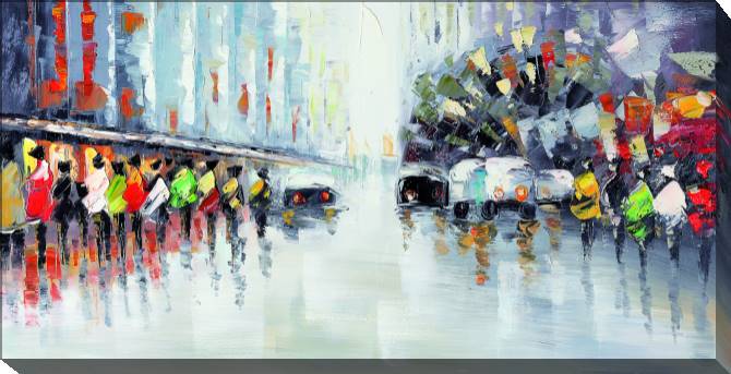 Paintings on canvas Abstraction city