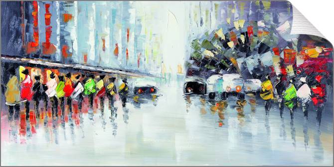 Купить и печать на заказ Картины на холсте Абстракция город