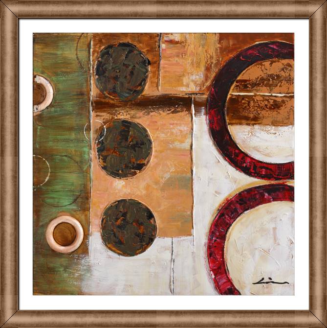 Картины в рамке, багете Abstract circles 2