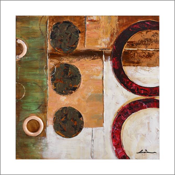 Картины, фото с паспарту Abstract circles 2