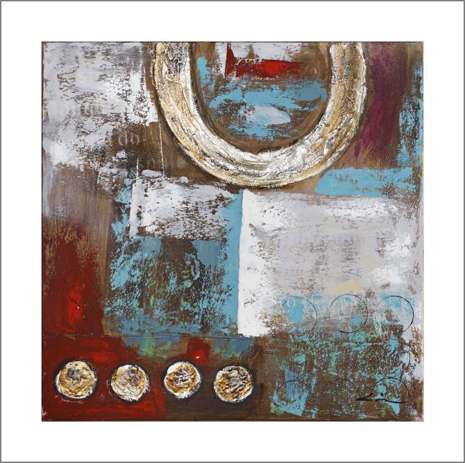 Купить и печать на заказ Картины, фото с паспарту Абстракция круги