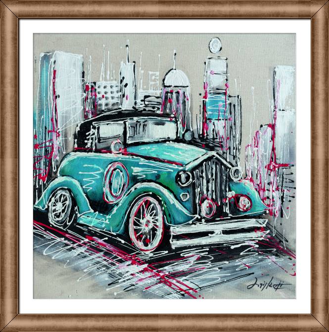 Картины в рамке, багете Auto blue