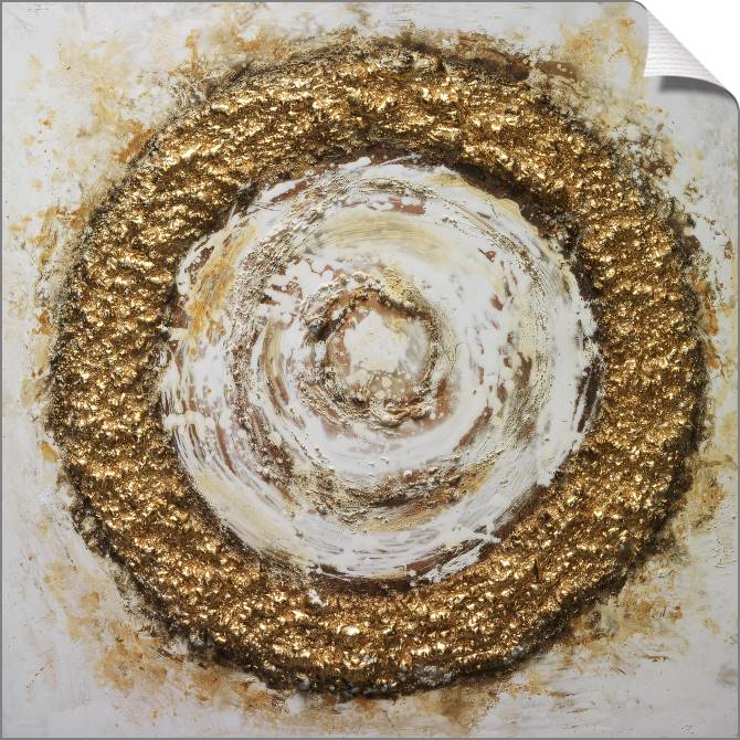 Картины на холсте Golden stucco work