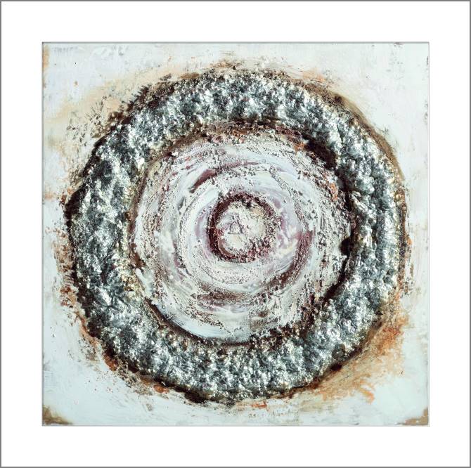 Купить и печать на заказ Картины, фото с паспарту Серебряная лепнина