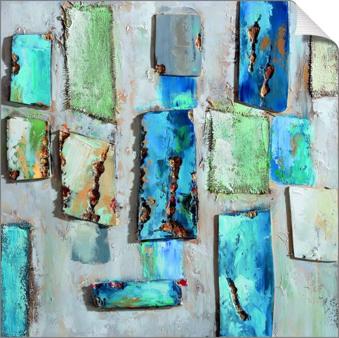 Картины на холсте Blue stones 2