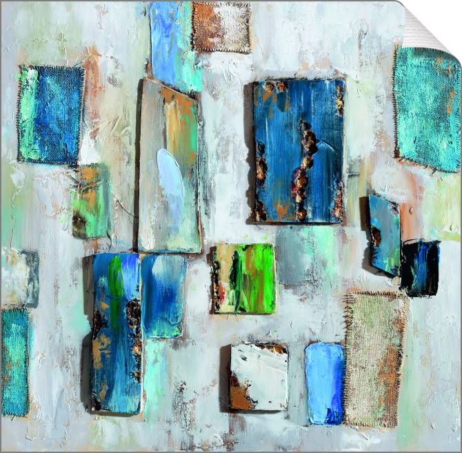 Paintings on canvas Blue stones