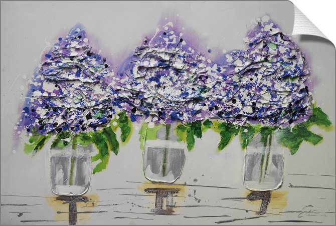 Купить и печать на заказ Картины на холсте Гортензии