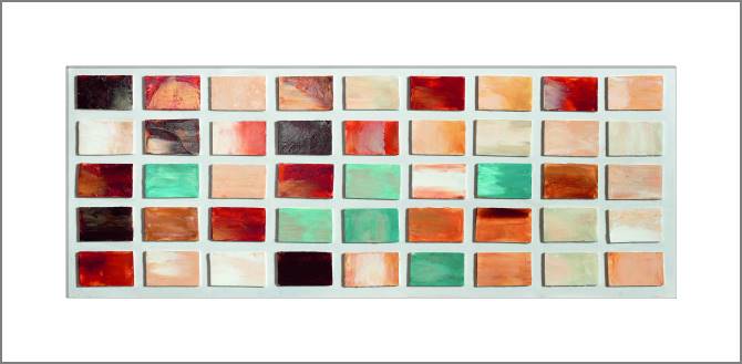 Купить и печать на заказ Картины, фото с паспарту Разноцветные плитки 2