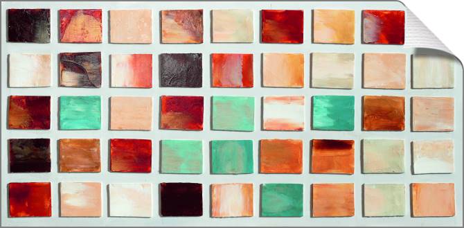 Paintings on canvas Colorful tiles 2