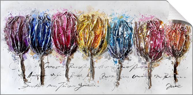 Paintings on canvas Painted buds