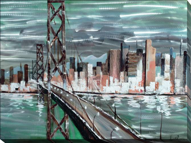 Paintings on canvas Bridge paints