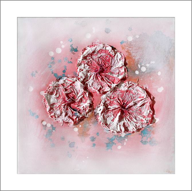 Купить и печать на заказ Картины, фото с паспарту Лепнина розовый