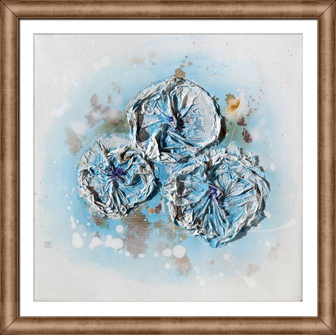 Картины в рамке, багете Stucco blue