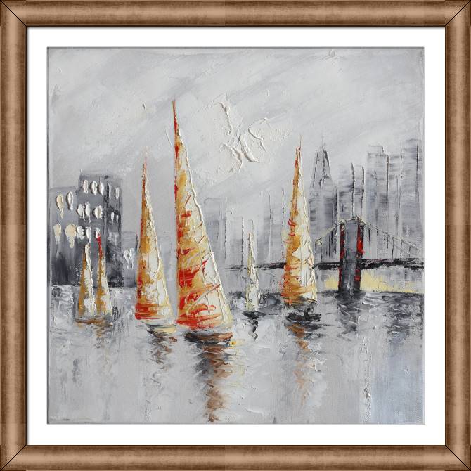 Картины в рамке, багете Sailboats 1