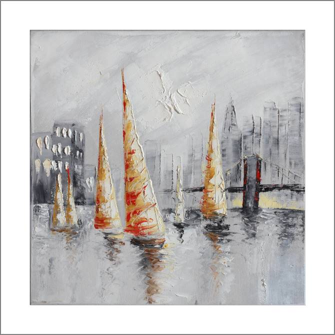 Купить и печать на заказ Картины, фото с паспарту Парусники 1