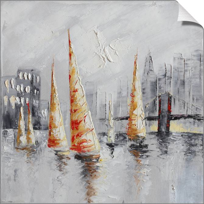 Купить и печать на заказ Картины на холсте Парусники 1