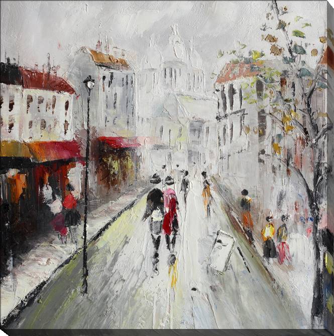 Paintings on canvas Walking around the city