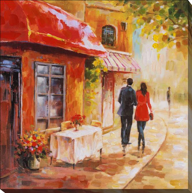 Paintings on canvas Walk around the city