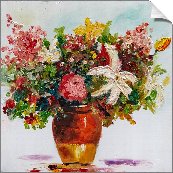 Купить и печать на заказ Картины на холсте Удивительный букет