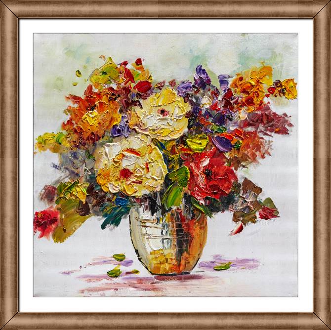 Картины в рамке, багете Intense bouquet