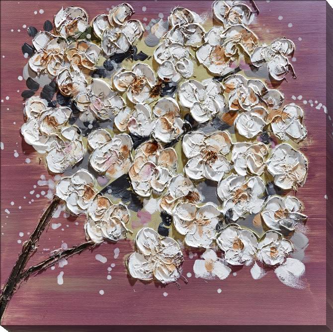 Paintings on canvas Stucco purple