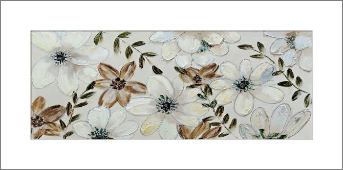 Купить и печать на заказ Картины, фото с паспарту Белые цветы