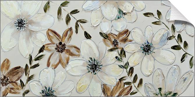 Картины на холсте White flowers