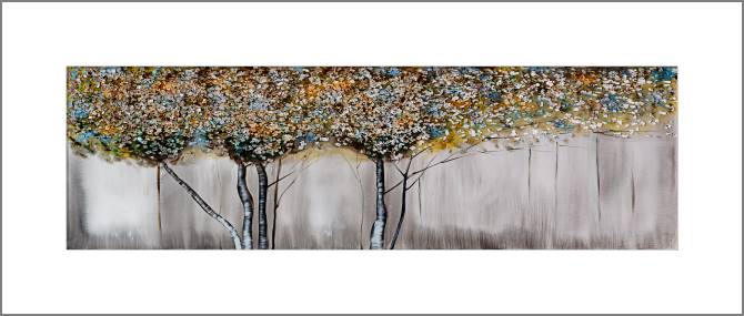 Купить и печать на заказ Картины, фото с паспарту Деревья панорама