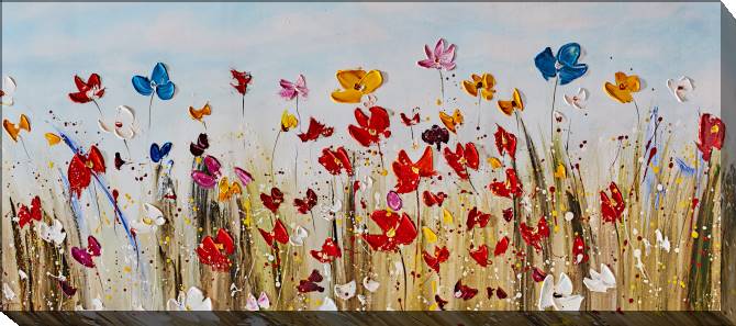 Картины на холсте Flower field