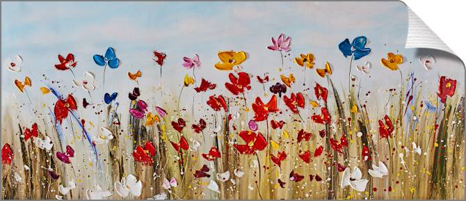 Картины на холсте Flower field