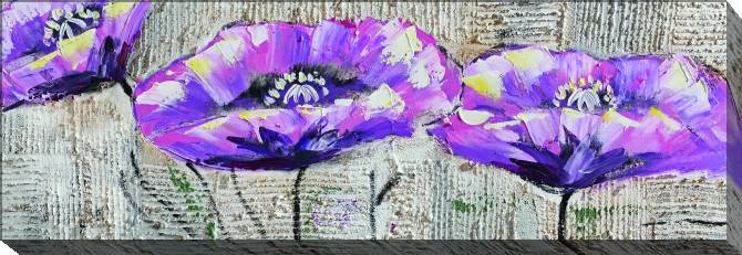 Paintings on canvas Purple flowers