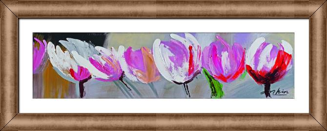 Картины в рамке, багете Tulips