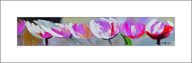 Купить и печать на заказ Картины, фото с паспарту Тюльпаны