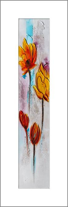 Купить и печать на заказ Картины, фото с паспарту Оранжевые цветы и бутоны