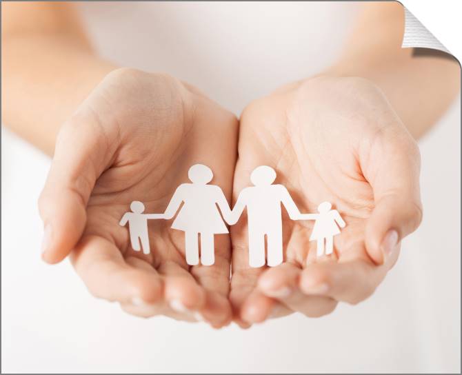 Купить и печать на заказ Картины на холсте Забота о семье